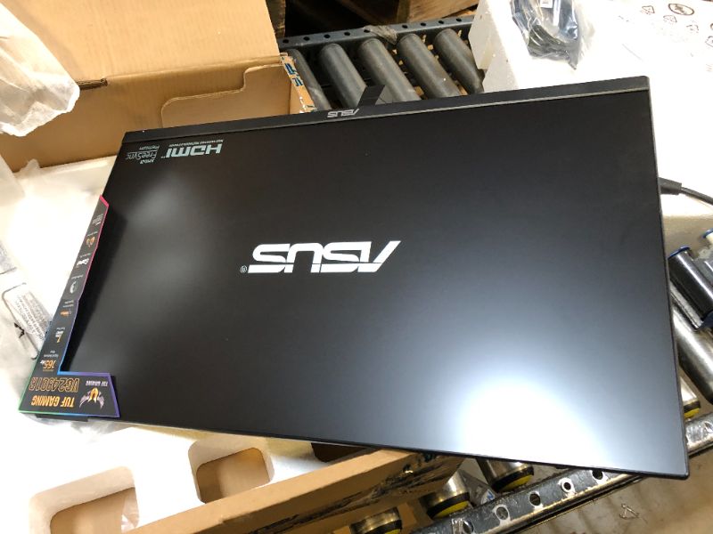 Photo 2 of ASUS TUF Gaming 23.8” 1080P Monitor (VG249Q1R) - Full HD, IPS, 165Hz (Supports 144Hz), 1ms, Extreme Low Motion Blur, Speaker, FreeSync™ Premium, Shadow Boost, VESA Mountable, DisplayPort, HDMI 23.8” IPS FHD 1ms 165Hz FreeSync Premium Gaming Monitor