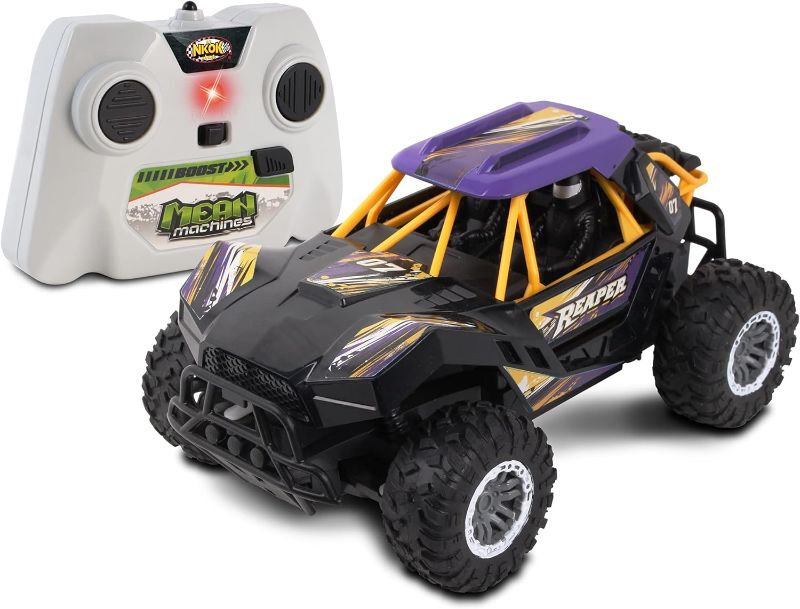 Photo 1 of NKOK Mean Machines 2.4 GHz RC: Savage Baja Truck - Radio Controlled #81801, with Turbo Boost, Orange & Blue, Full Function RC, Off Roading Racer, Ages 6+