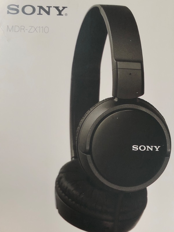 Photo 3 of Sony® Wired On-Ear Headphones, Black, MDRZX110/BLK