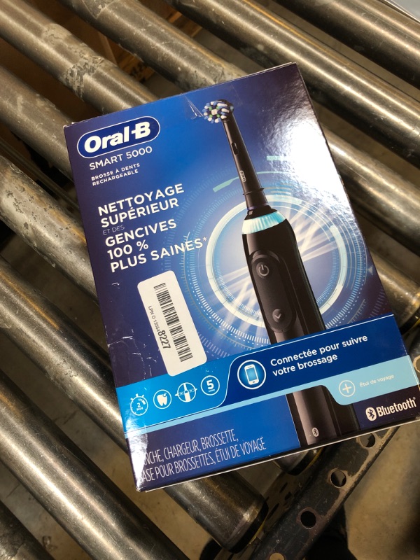 Photo 2 of Oral-B Pro 5000 Smartseries Power Rechargeable Electric Toothbrush with Bluetooth Connectivity, Black Edition Pro 5000 Black