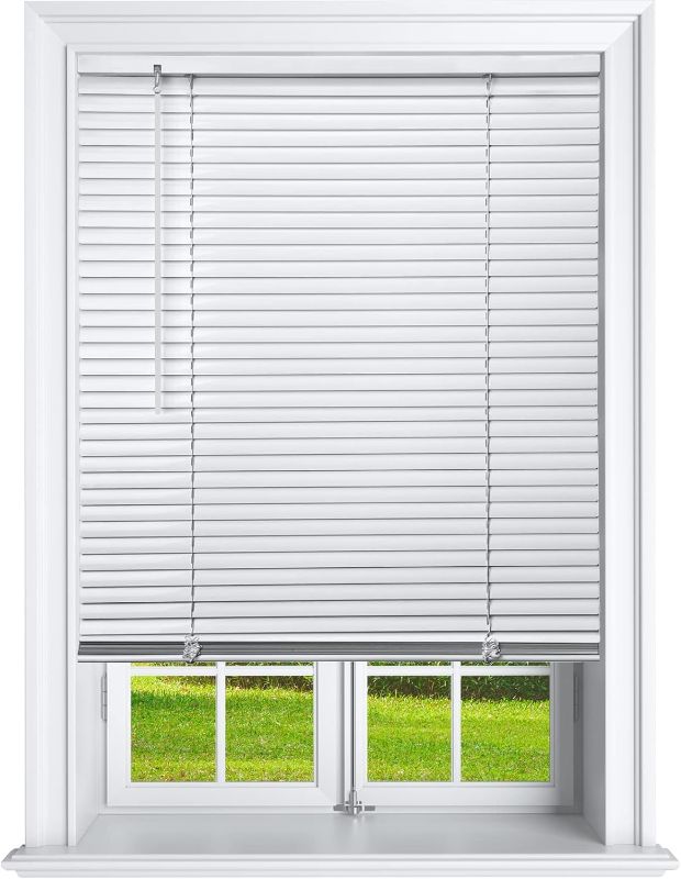 Photo 2 of Achim Home Furnishings GII Morningstar 1" Vinyl Cordless Blinds 34x64, Black