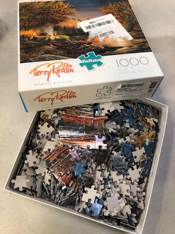 Photo 2 of Buffalo Games - Terry Redlin - Evening Solitude - 1000 Piece Jigsaw Puzzle