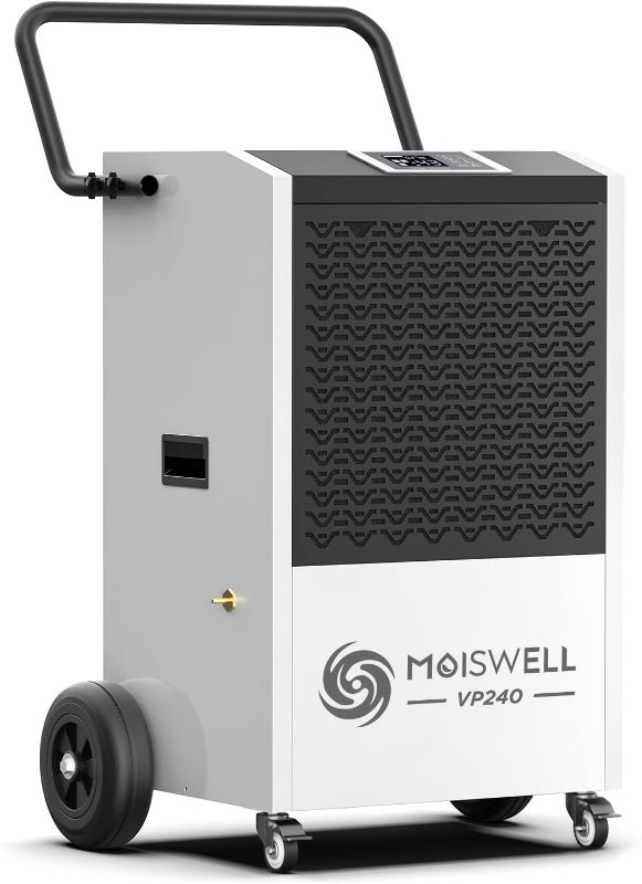 Photo 1 of Moiswell 240 Pints Commercial Dehumidifier with Pump and Drain Hose for Basements and Large Spaces up to 8,500 Sq Ft, 5 Years Warranty----FACTORY SEALED 
