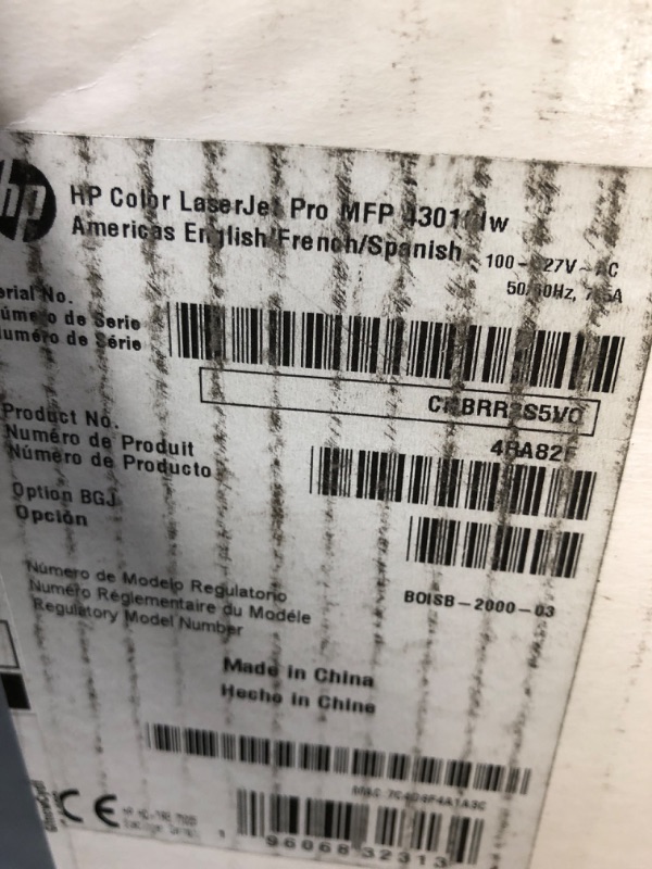 Photo 4 of HP Color LaserJet Pro MFP 4301fdw Wireless Printer, Print, scan, copy, fax, Fast speeds, Easy setup, Mobile printing, Advanced security, Best-for-small teams, white, 16.6 x 17.1 x 15.1 in New version