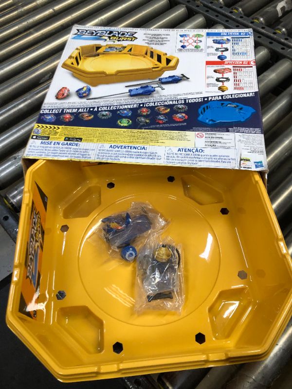 Photo 2 of Beyblade Burst Epic Rivals Battle Set – Complete Set with Beyblade Burst Beystadium, Battling Tops, and Launchers – Age 8+ (Amazon Exclusive) , Yellow