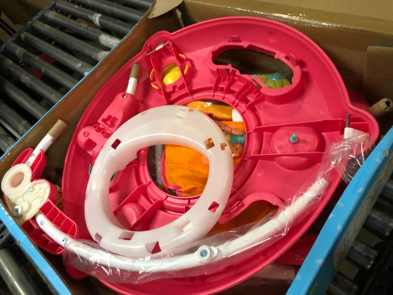 Photo 2 of Fisher-Price Baby Bouncer Pink Petals Jumperoo Activity Center with Music Lights Sounds and Developmental Toys
