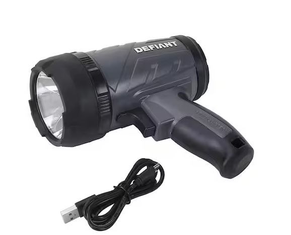 Photo 1 of 1000 Lumens LED Compact Rechargeable Spotlight with USB Cable
