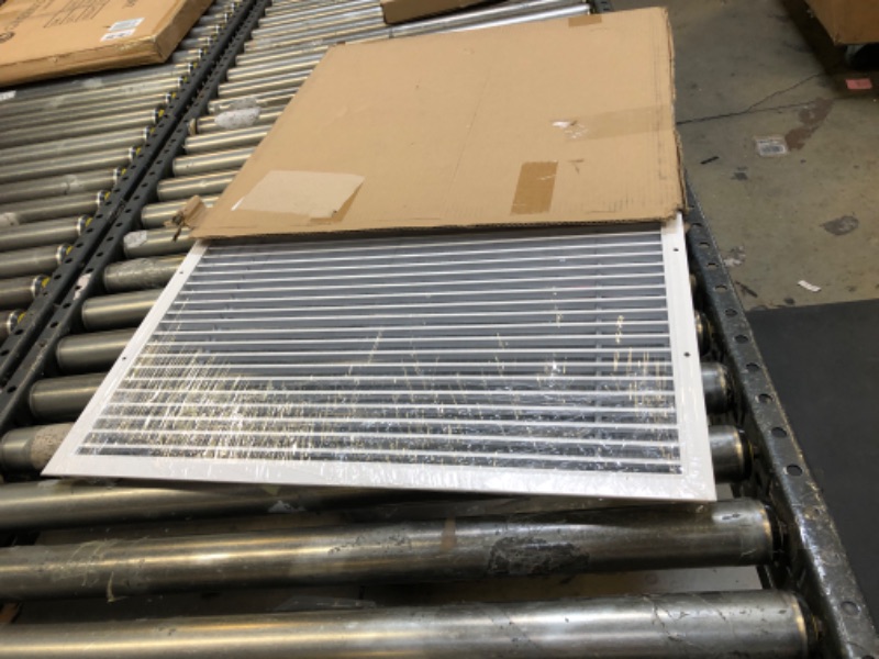 Photo 2 of 22.5"w X 22.5"h Return Air Vent Cover, Hon&Guan Aluminum Alloy Shed Vents for Interior Doors, Cold Air Return Vent Cover [Outer Dimensions: 24”x 24”h]. 24" x 24" Aluminum Alloy