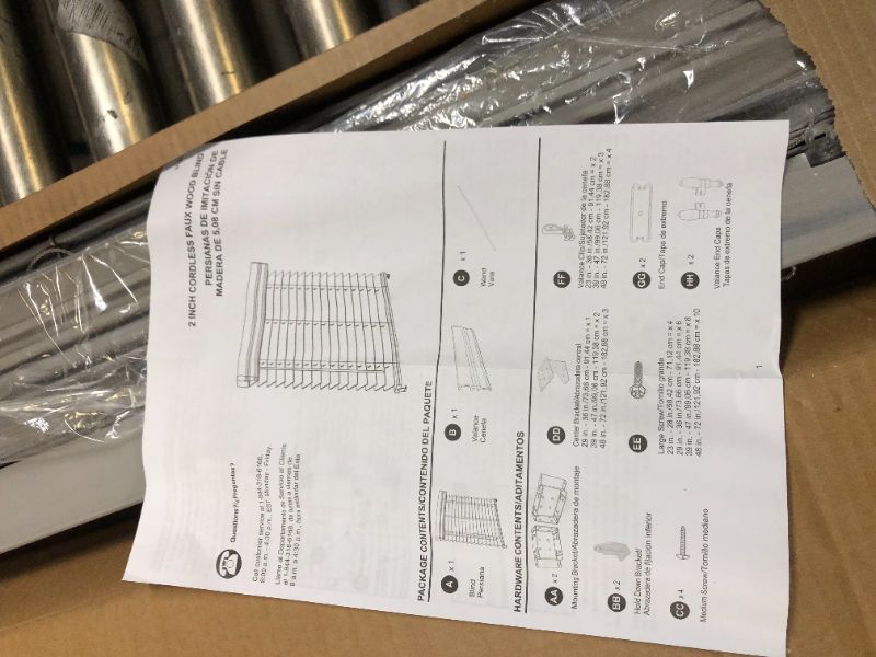 Photo 3 of 2 INCH CORDLESS FAUX WOOD BLIND M728