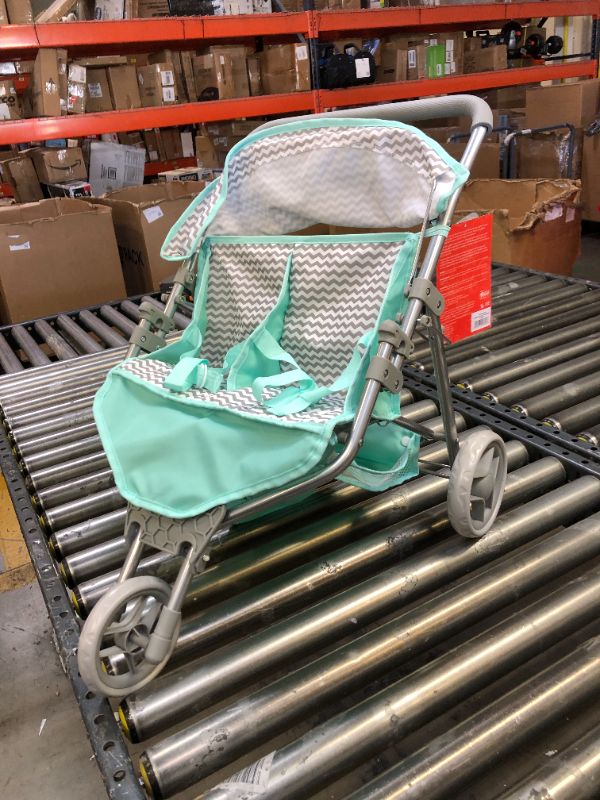 Photo 2 of Adora Zig Zag Twin Jogger Stroller for Baby Doll