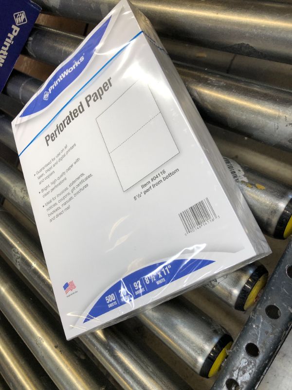 Photo 1 of PrintWorks Professional Perforated Paper, 500 Sheets, 2 Part Perf 500 Sheets 2 Part Perf