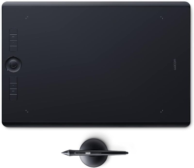 Photo 1 of Wacom Intuos Pro Large Bluetooth Graphics Drawing Tablet, 8 Customizable ExpressKeys 8192 Pressure Sensitive Pro Pen 2 Included, Compatible with Mac OS and Windows,Black
