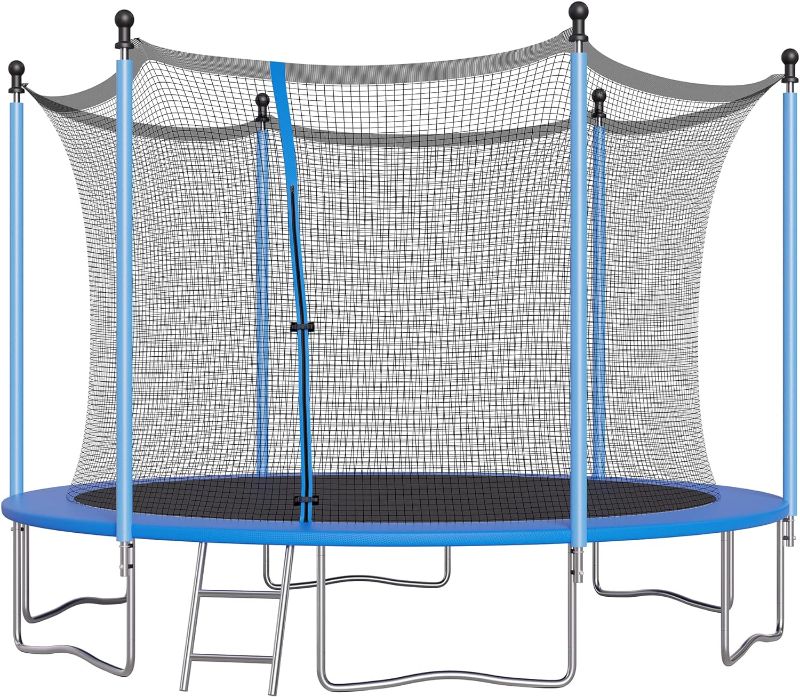 Photo 1 of ALTLER Trampoline 12FT 14FT Trampoline Enclosure Net Outdoor Jump Trampoline PVC Spring Cover ASTM Approved Padding Premium Bouncer for Kids and Adults - Safe, Durable, and Fun

