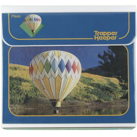 Photo 1 of Mead Trapper Keeper Binder Bundle 1 Round Rings Balloon 6 Bonus Folders (260038J-WMT) 6 PACK 
