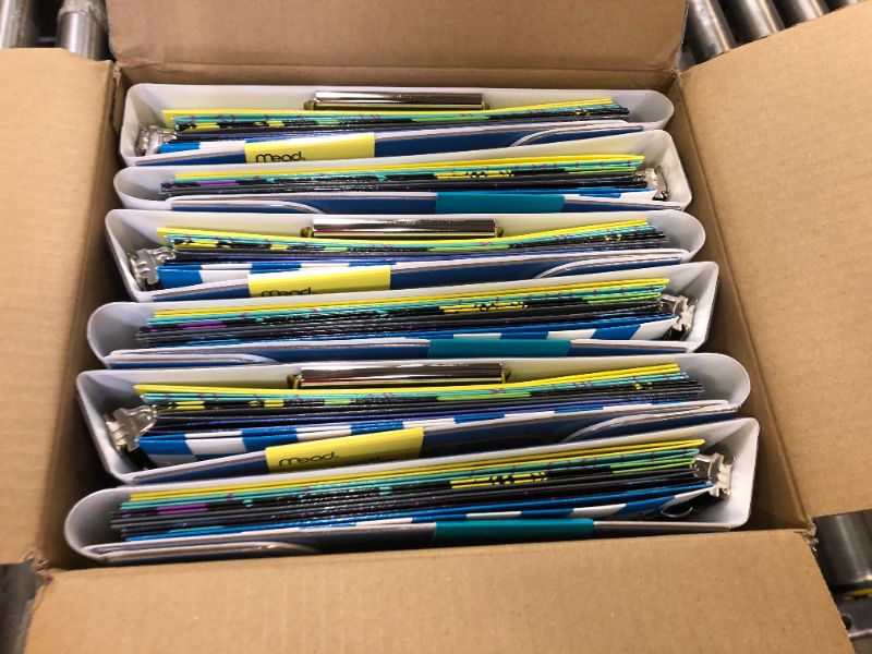 Photo 1 of Mead Trapper Keeper Binder Bundle 1 Round Rings Balloon 6 Bonus Folders (260038J-WMT) 6 PACK 
