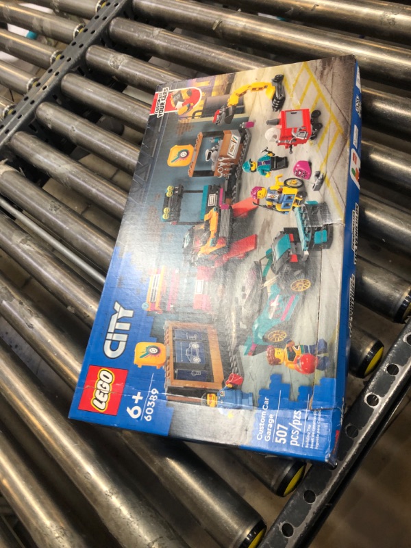 Photo 2 of LEGO City Custom Car Garage 60389, Toy Garage Building Set with 2 Cutomizable Cars, Pretend Play Mechanic Toy with 4 Mini Figures, for Boys and Girls Ages 6 and Up or Kids Who Love Cars Standard Packaging