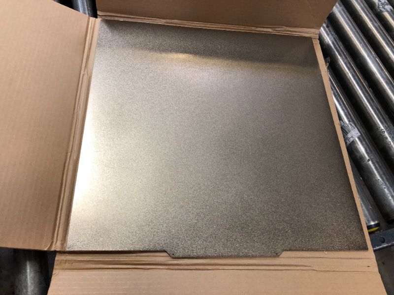 Photo 1 of CR-10 S5?Double Sided Textured PEI Sheet? Flexible Spring Steel Build Plate?510x510mm/20x20inch? with Magnetic Base for Cr 10 S5/Pro 3D Printer
