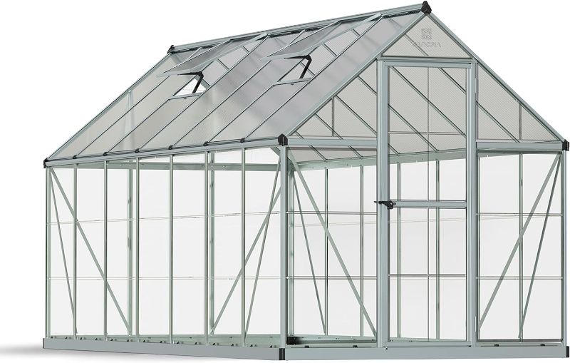 Photo 1 of -ONLY BOX 2 OF 2. MISSING BOX NUMBER 1 OF 2- 
FACTORY SEALED Palram - Canopia Hybrid 6' x 14' Greenhouse - Silver
