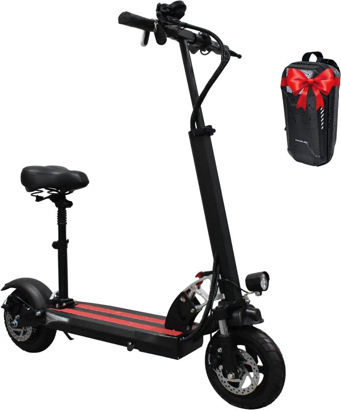 Photo 1 of Electric Scooter for Youth and Adults, 800W Motor, 27 MPH Max Speed, 48V 15AH Battery, Up to 31 Miles Long Range, 10-Inch Honeycomb Tire, 330lbs Weight Limit, Light Weight Folding Kick Scooter
- does not come with bag