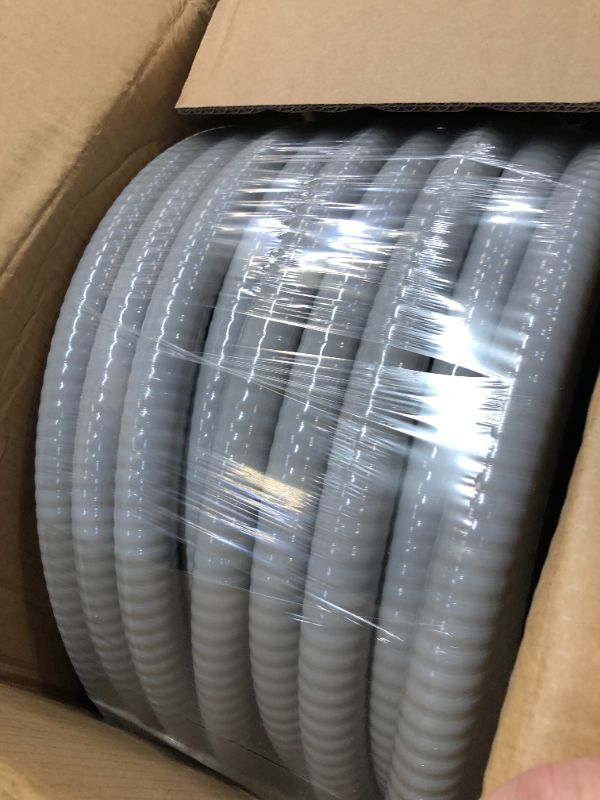 Photo 3 of 1inch 25ft Electrical Conduit Kit,with 5 Straight and 3 Angle Fittings Included,Flexible Non Metallic Liquid Tight Electrical Conduit(1" Dia, 25 Feet) 1IN,25FT