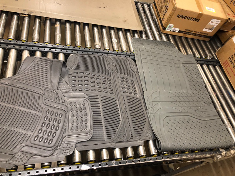 Photo 1 of BDKProLiner Gray All Weather Rubber Auto Floor Mats & Cargo Liner - Heavy Duty 4pc Set - CB783