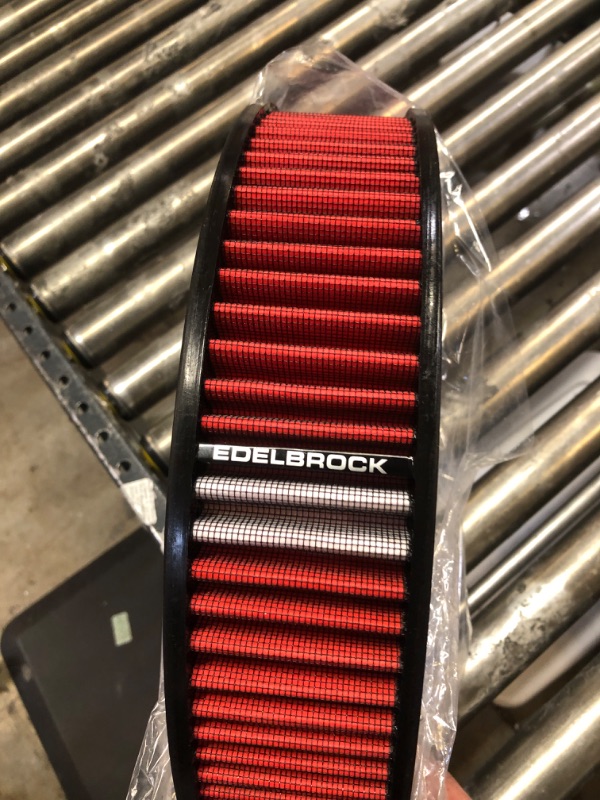 Photo 2 of Edelbrock 43666 Air Cleaner Element, Red