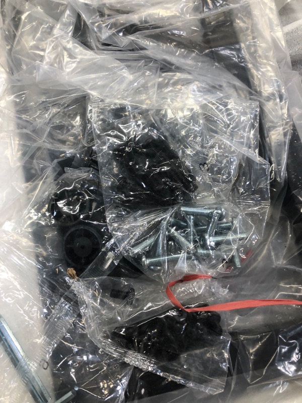 Photo 1 of ODK Computer Desk with Storage Shelves and Monitor Stand, 48 Inch Gaming Desk with Bookshelf, Reversible Study Table for Home Office, Small Space Bedroom, Black Black 48 Inch