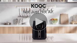 Photo 1 of [NEW] KOOC Large Air Fryer, 4.5-Quart Electric Hot Oven Cooker, Free Cheat Sheet for Quick Reference Guide, LED Touch Digital Screen, 8 in 1, Customized Temp/Time, Nonstick Basket, Pink 4.5 Quart Pink - Upgraded