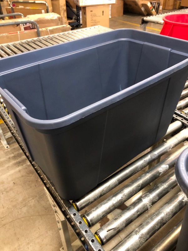 Photo 1 of 30 Gal. Storage Tote in Ink
