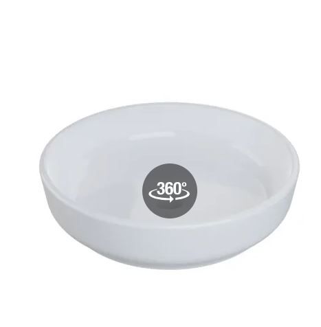 Photo 1 of 16 in. Ceramic Round Vessel Bathroom Sink in White
