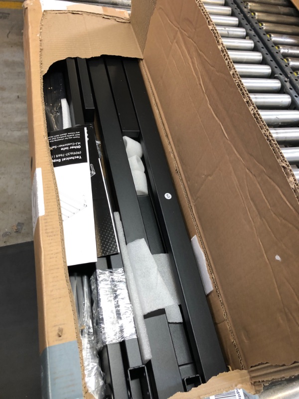 Photo 1 of DUMOS Metal Bed Frame - Twin Size Metal Platform Bed Frame Mattress Foundation with Steel Slat Support, No Box Spring Needed, Storage Space Under Frame, Easy Assembly Twin Black