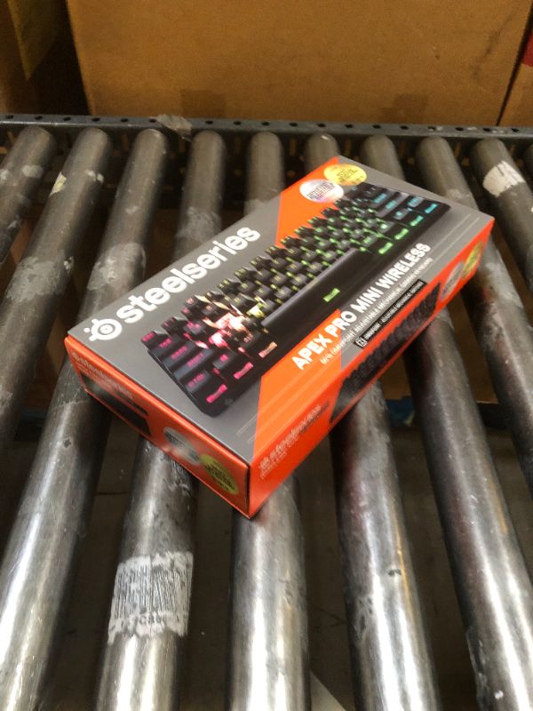 Photo 1 of Apex Pro Mini 60% Wireless Mechanical OmniPoint 2.0 Adjustable Actuation Switch Gaming Keyboard with RGB Backlighting