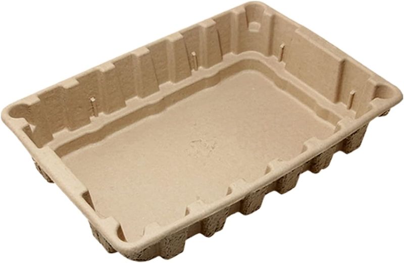 Photo 1 of  Cat Litter Box Portable Pet Kittens Litter Box Stackable Khaki One Size