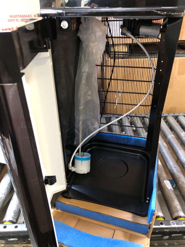 Photo 1 of Brio Self Cleaning Bottom Loading Water Cooler Water Dispenser – Black Stainless Steel - 3 Temperature Settings - Hot, Room & Cold Water - UL  (NEW, MINOR DENT)