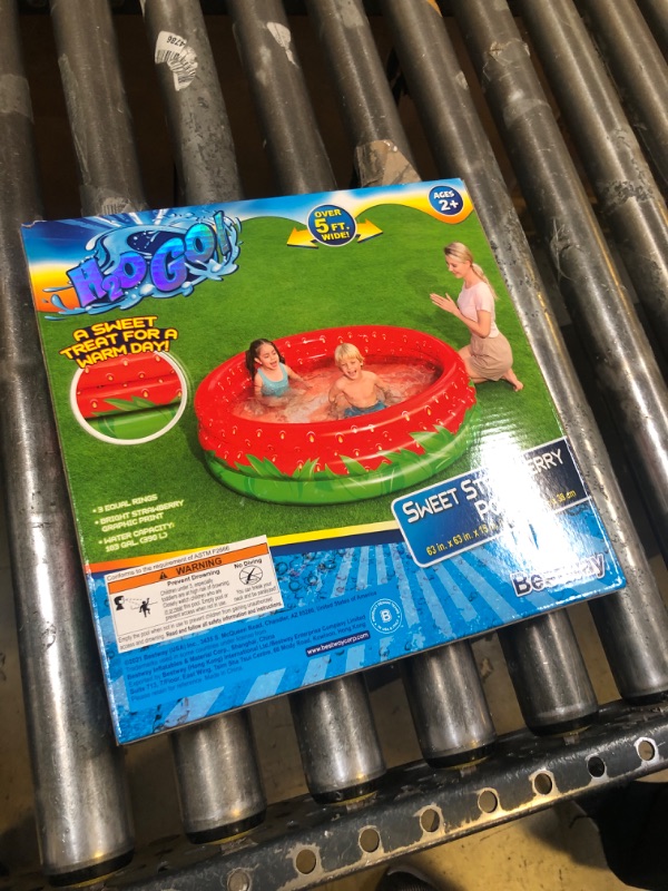 Photo 1 of H2OGO! Bestway Round Inflatable Pool, 63, Multicolor