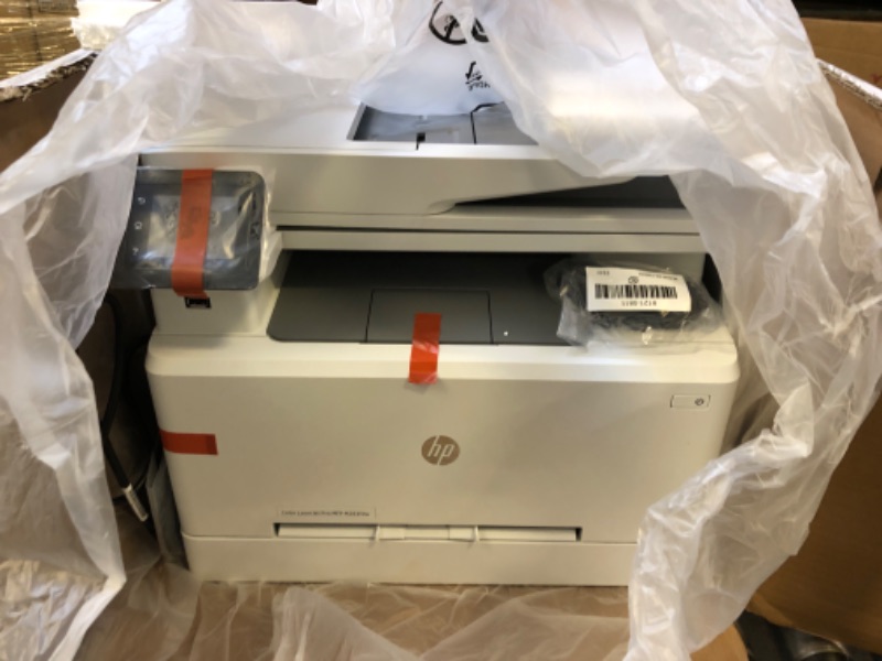 Photo 2 of HP Color LaserJet Pro M283fdw Wireless All-in-One Laser Printer, Remote Mobile Print, Scan & Copy, Duplex Printing, Works with Alexa (7KW75A), White