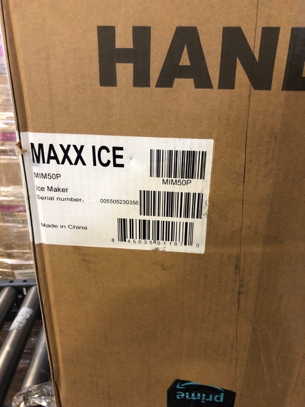 Photo 4 of Maxx Ice 60-lb Reversible Door Freestanding/Built-In Commercial Cube Ice Maker (Stainless Steel)