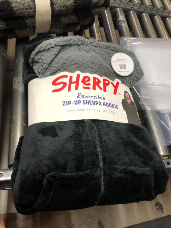 Photo 1 of BLACK SHERPA HOODIE