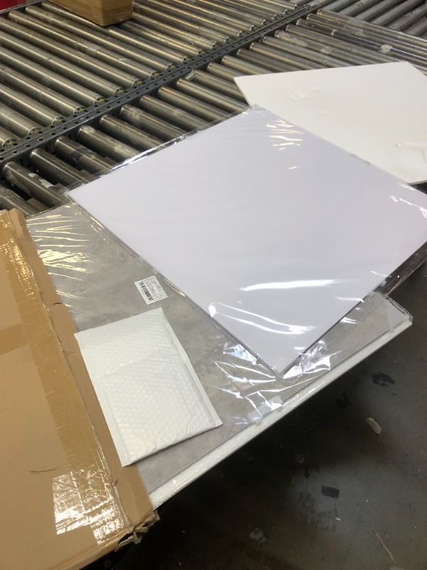 Photo 1 of Goshoot 2x2 Ft 2 Packs Photo Backdrop Boards with Brackets Kit, Flat Lay Food Background Board Props Double Sided Realistic Cement Texture & Pure Black White for Tabletop Product Photography