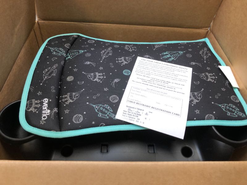 Photo 2 of Evenflo GoTime No Back Booster Car Seat (Blue Astro)