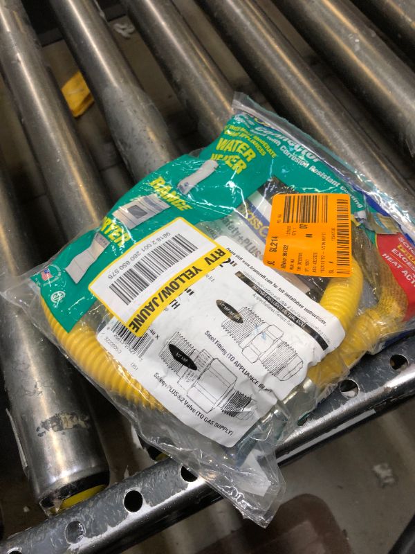 Photo 1 of 1/2 in. MIP x 1/2 in. MIP x 48 in. Gas Connector (1/2 in. OD) w/Safety+Plus2 Thermal Excess Flow Valve (60,500 BTU)
