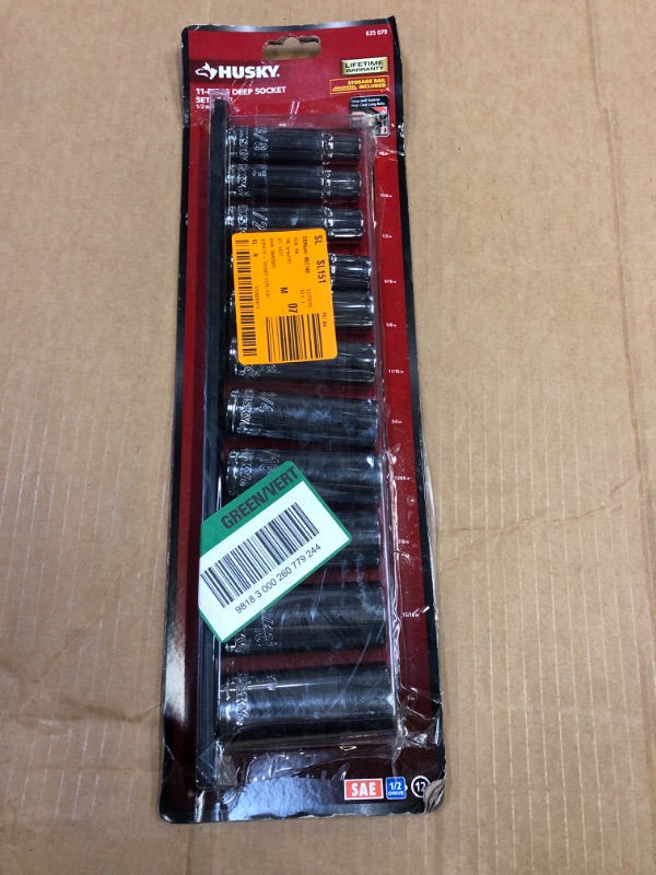 Photo 2 of 1/2 in. Drive SAE Deep Socket Set (11-Piece)