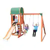 Photo 1 of  INCOMPLETE SET BOX 1 OF 2 North Star Wooden Swing Set with LED Swings and 6 ft. Slide
