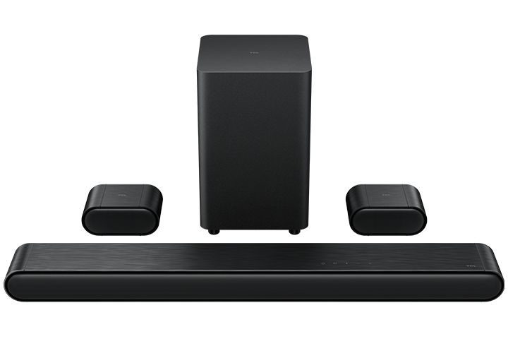 Photo 1 of TCL S CLASS 5.1 CHANNEL SOUND BAR WITH DTS VIRTUAL: X, BUILT-IN CENTER CHANNEL SPEAKER, SURROUND SOUND SPEAKERS AND WIRELESS SUBWOOFER - S4510
