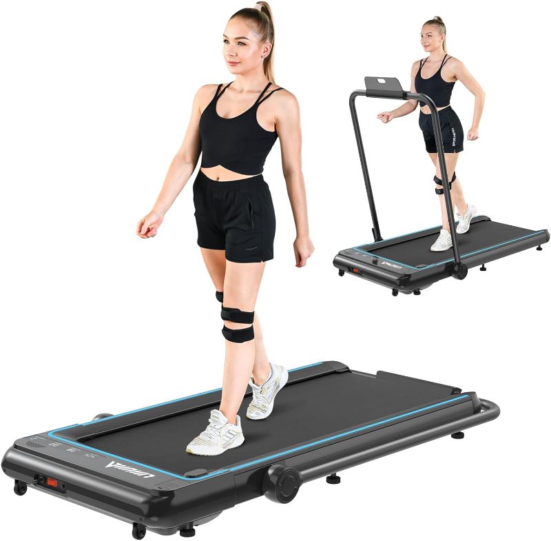 Photo 1 of LIJIUJIA 2 in 1 Under Desk Treadmill, 2.25HP Foldable Electric Treadmill for Office Home,Walking Jogging Machine
