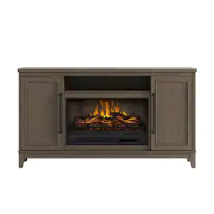 Photo 1 of Blaine 65" Freestanding Media Console Wooden Electric Fireplace 