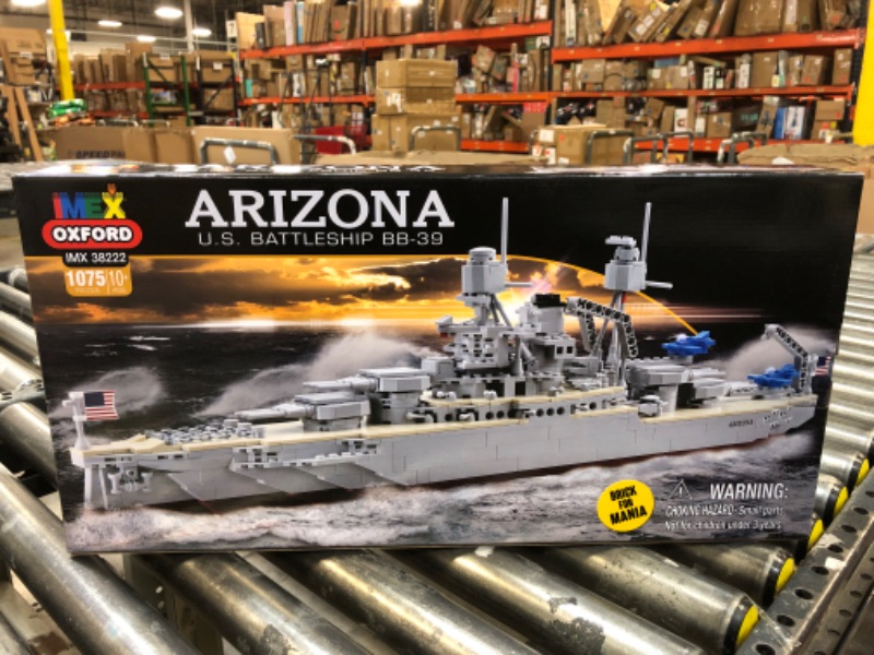 Photo 2 of IMEX Oxford USS Arizona US Battleship BB-39 (1075 Pieces)
