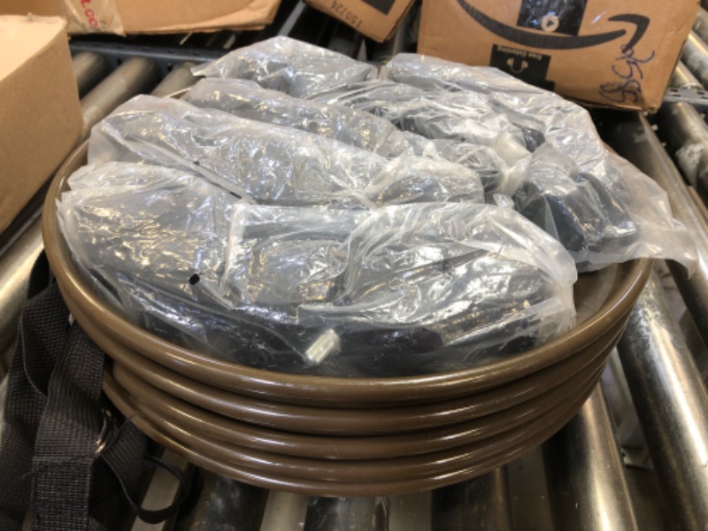 Photo 1 of 5 Packs Large Plant Caddy with Wheels 15" Rolling Plant Stands Heavy-duty Plastic Plant Roller Base Pot Movers Plant Saucer on Wheels Indoor Outdoor Plant Dolly with Casters Planter Tray Coaster Brown 5 Brown