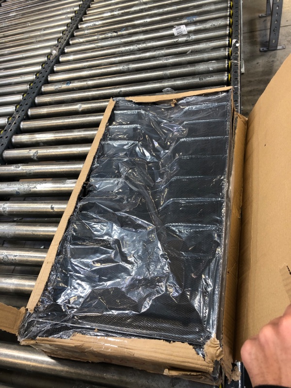 Photo 1 of GoldOrcle 10-Tier Hanging Wall File Organizer Wall Mounted File Holder Document Wall Organizer for Office Organization and School Storage 10 Tier Black