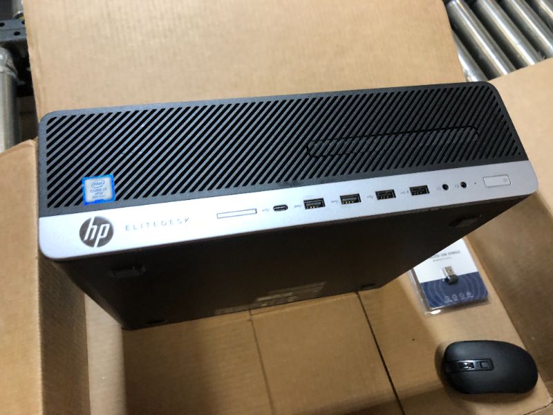 Photo 3 of HP EliteDesk 800 G4 SFF Desktop PC, Intel Core i7-8700 3.20GHz, 32GB DDR4, 1TB SSD, WiFi, BT, Window 10 Professional, Black (Renewed)
